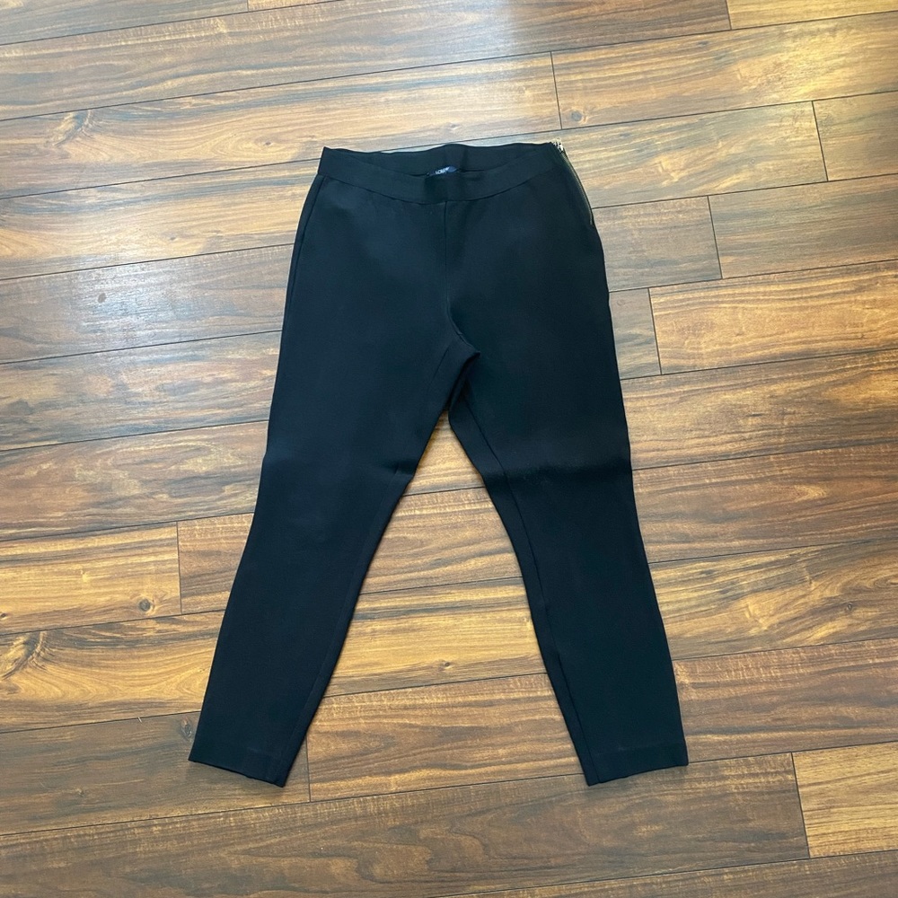 Size 8 JCrew Black Side Zip Gigi Ankle Pant
